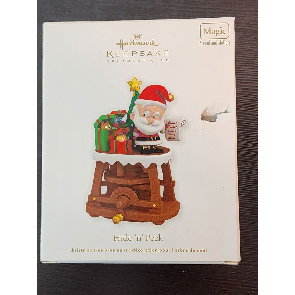 2011 Hide‎ 'n' Peek Hallmark Ornament Magic Music New in Box